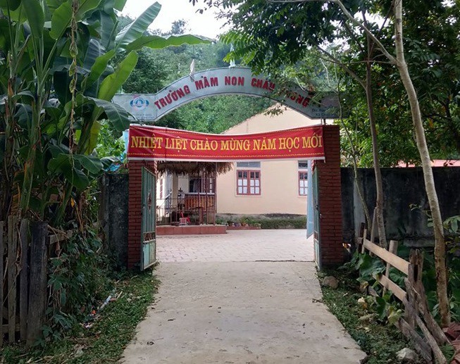 Trường Mầm non Châu Phong nơi cô hiệu trưởng Nguyễn Thị Th. công tác.
