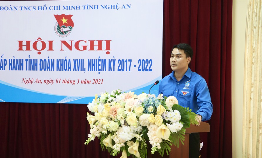 Anh Thái Minh Sỹ được bầu giữ chức Phó Bí thư Tỉnh đoàn Nghệ An