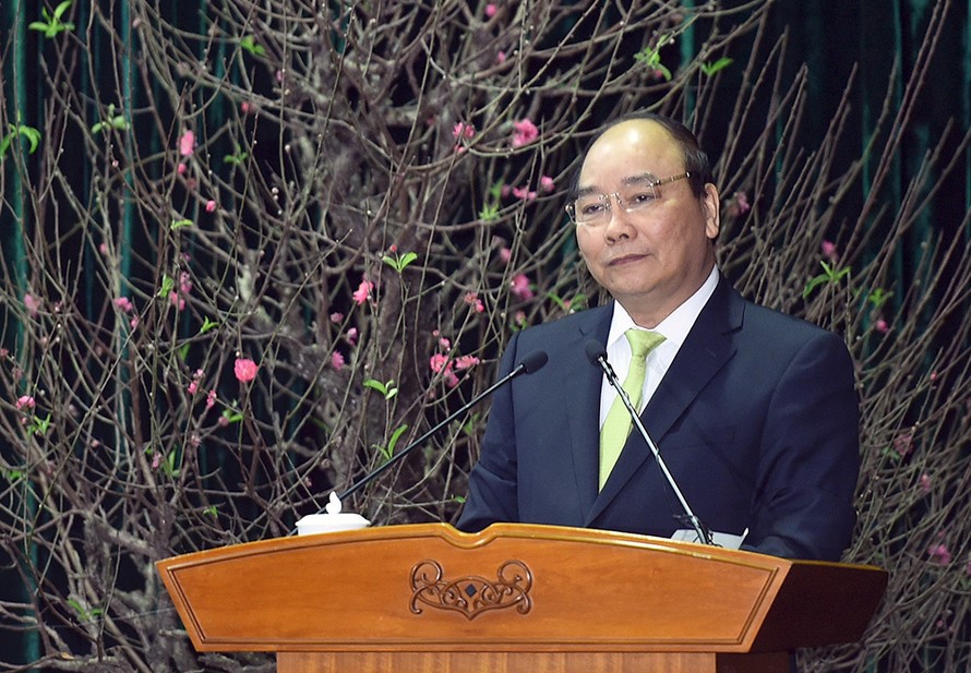 Thủ tướng Nguyễn Xuân Phúc chỉ đạo tại hội nghị tổng kết công tác Bộ VHTTDL. Ảnh: Chinhphu.vn