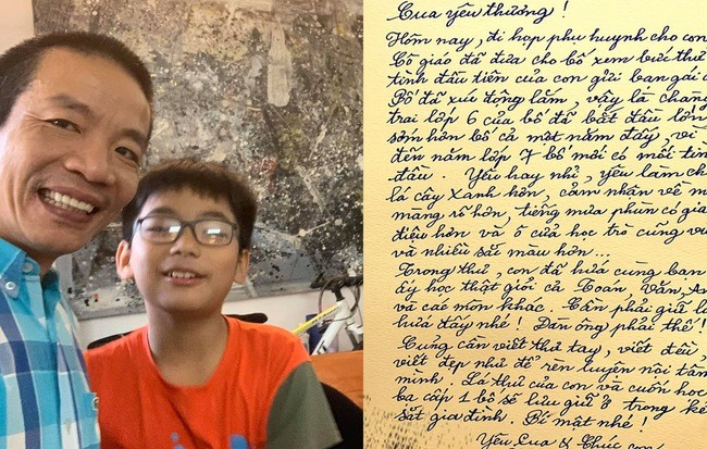 Nhạc sỹ Nguyễn Vĩnh Tiến viết thư tay gửi con trai