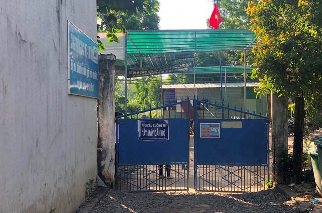 Trường THPT Vĩnh Xương, An Giang, nơi xảy ra sự việc. 