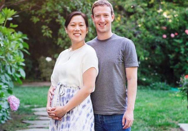 Vợ ‘ông chủ Facebook’ sắp sinh con gái