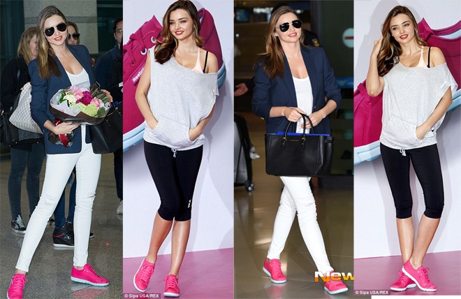 Không giày cao gót, Miranda Kerr vẫn quyến rũ 'chết người'