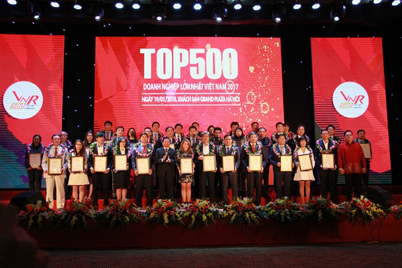 C.P. Việt Nam đứng thứ 16/500 Doanh nghiệp lớn nhất Việt Nam năm 2017