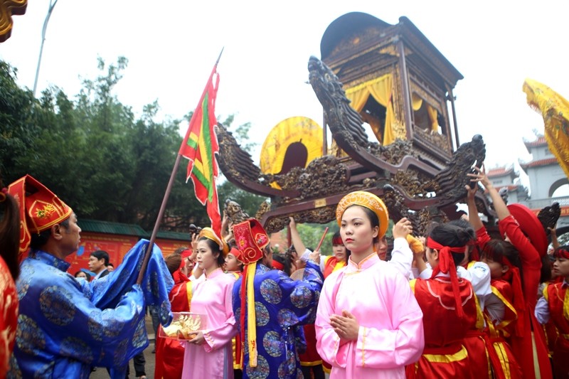 Khai hội đền Hai Bà Trưng huyện Mê Linh