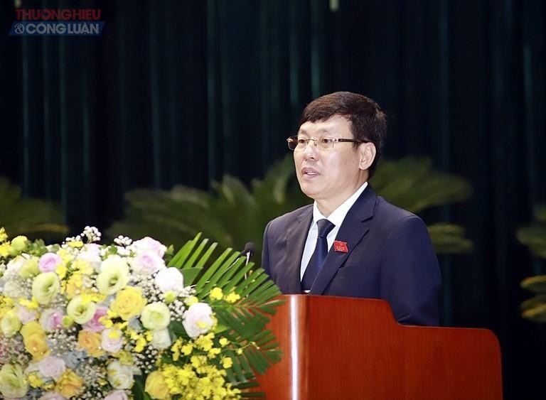 Ông Lê Duy Thành tái đắc cử chức danh Chủ tịch UBND tỉnh khóa XVII. Ảnh: Hoan Nguyễn