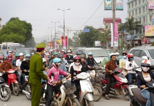 Ban ATGT thành phố Hà Nội yêu cầu không để xảy ra ùn tắc dịp cuối năm. Ảnh: T.Đảng