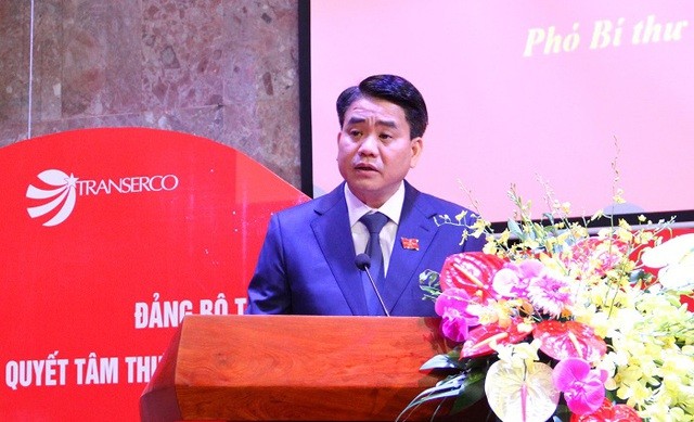 Chủ tịch UBND thành phố Hà Nội Nguyễn Đức Chung đã đến dự và phát biểu ý kiến..Ảnh: Hà Nội mới