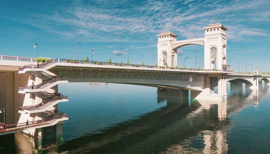 Giải Nhất cho phương án kiến trúc cầu Trần Hưng Đạo là 800 triệu đồng.