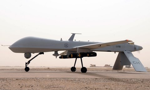 Một chiếc MQ-1 Predator của Mỹ được cho là hình mẫu UAV được IS dùng để mô phỏng chế tạo lại . Ảnh: Wikipedia