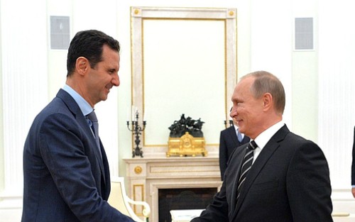 Tổng thống Putin (phải) và Tổng thống Syria Assad. Ảnh: Kremlin.ru