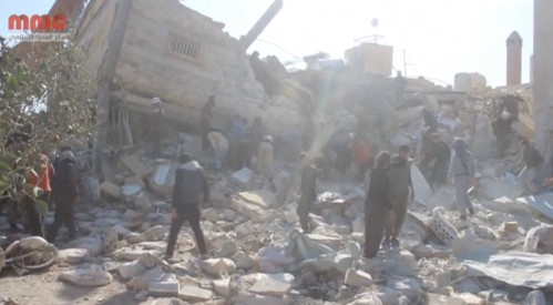 Bệnh viện của MSF bị phá hủy sau khi trúng tên lửa. Ảnh: Reuters