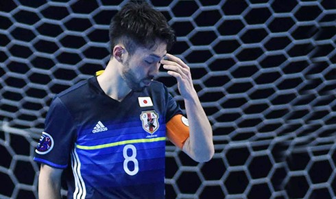 Nhật Bản từng bốn lần dự FIFA Futsal World Cup nhưng đến lần thứ tám này, họ đành lỗi hẹn. Ảnh: Trần Tú.