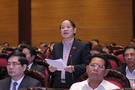 ĐBQH Huỳnh Nghĩa, Trưởng Đoàn ĐBQH TP Đà Nẵng, được biết đến là người rất mạnh mẽ phản biện trên diễn đàn QH khóa XIII. Ảnh: CTV
