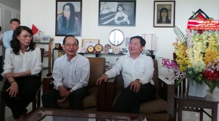 GS Trần Đông A tiếp thân mật tân Bí thư TPHCM tại nhà riêng