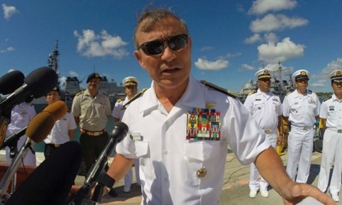 Đô đốc Harry Harris, chỉ huy Bộ Tư lệnh Thái Bình Dương Mỹ. Ảnh: Reuters.