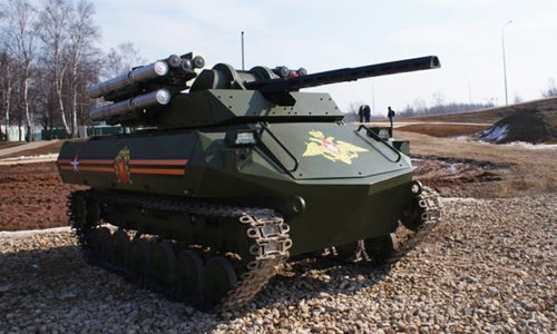 Xe chiến đấu tự động Uran-9 của Nga. Ảnh: Rostec.
