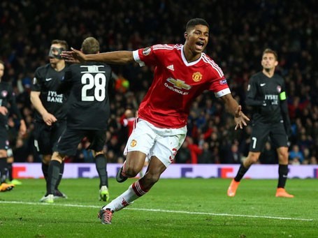 Marcus Rashford, người hùng của MU trong trận đấu với Midtjiylland