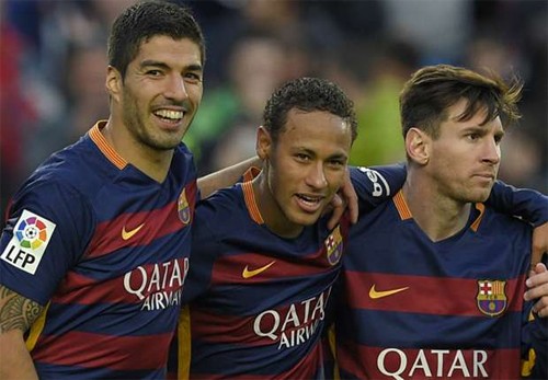 Suarez, Neymar và Messi đều có điểm mạnh riêng trên hàng công Barca. Ảnh: Reuters
