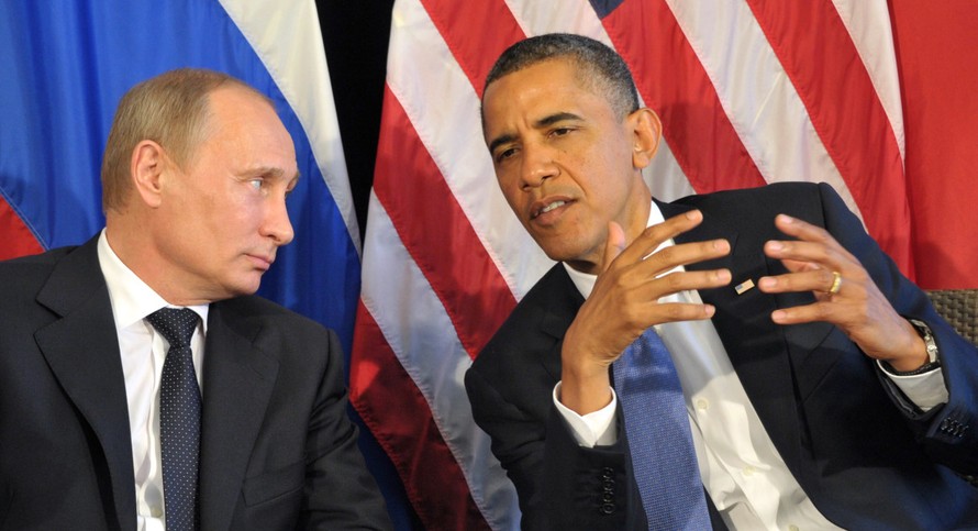 Tổng thống Nga Vladimir Putin (trái) và Tổng thống Mỹ Barack Obama. (Ảnh: Getty)
