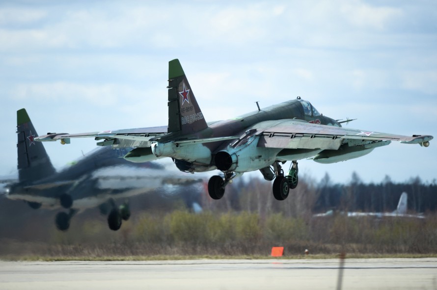 Máy bay chiến đấu Su-25 của Nga. (Ảnh minh họa: Sputnik)