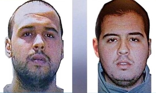 Khalid El Bakraoui (trái) và Ibrahim El Bakraoui. Ảnh: Interpol