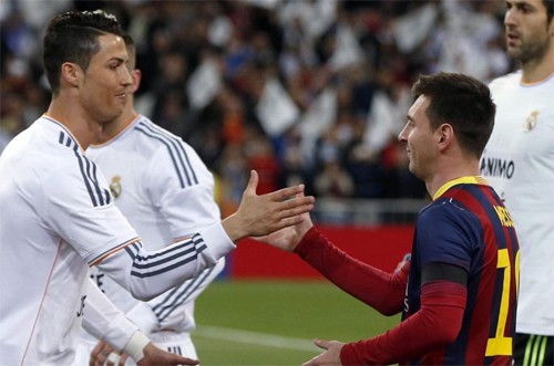 Ronaldo và Messi chuẩn bị gặp nhau tại El Clasico. Ảnh: Reuters