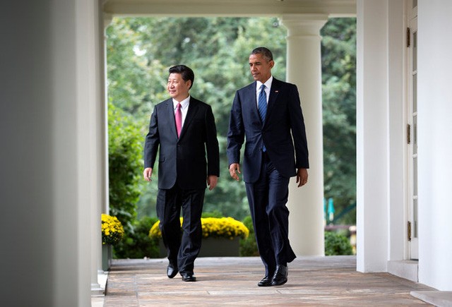Ông Tập Cận Bình và ông Obama trong một cuộc gặp tại Nhà Trắng hồi năm ngoái. (Ảnh: NYT)