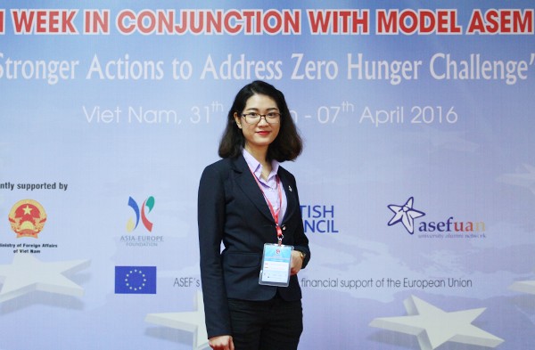 Minh Châu tại Hội nghị mô phỏng hội nghị cấp cao ASEM