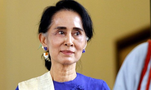 Bà Suu Kyi sẽ nắm vai trò mới có ảnh hưởng tới cả quốc hội và nội các Myanmar. Ảnh: EPA