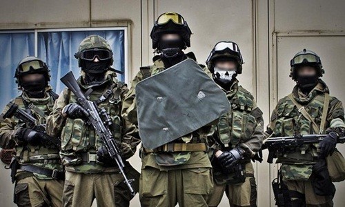 Lực lượng đặc nhiệm phản ứng nhanh SOBR của Nga. Ảnh: RBK