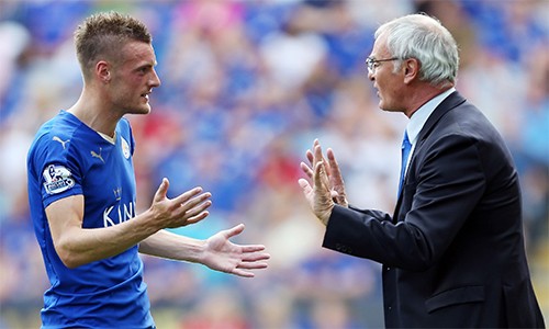 Vardy toả sáng nhờ được Ranieri cho chơi tự do trên tuyến đầu Leicester. Ảnh: Guardian.