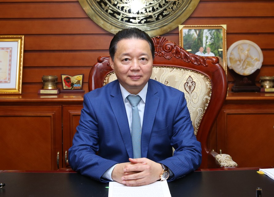 Bộ trưởng Bộ TN&MT Trần Hồng Hà. Ảnh: Lê Sơn