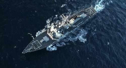 Tàu khu trục Mỹ USS Donald Cook. Ảnh: US Navy