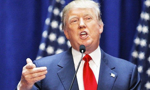 Ông Donald Trump thường xuyên đưa ra các tuyên bố gây sốc về chính sách đối ngoại. Ảnh: AFP