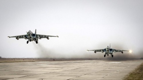 Máy bay Nga tại Syria. Ảnh: Arabya