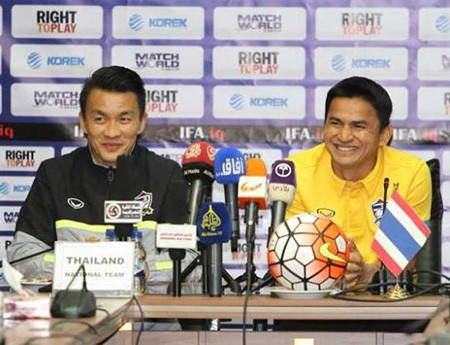 HLV Kiatisuk của đội tuyển Thái Lan rất tự tin trước vòng loại World Cup 2018