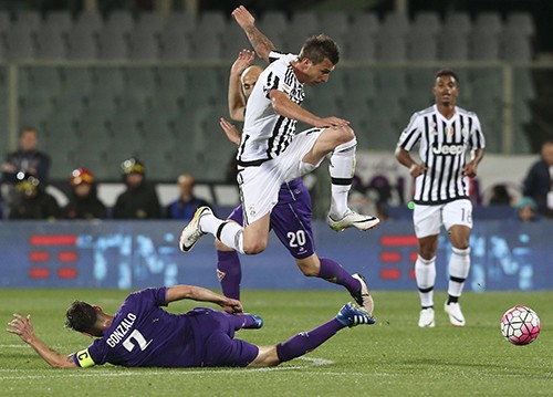 Chấp các đối thủ một phần ba đầu tiên của quảng đường, nhưng Juventus vẫn thể hiện sức mạnh vượt trội và tăng tốc ngoạn mục để về nhất, đoạt scudetto sớm ba vòng. Ảnh: Reuters.