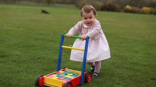 Công chúa Charlotte sẽ sinh nhật một tuổi vào ngày mai. Ảnh: BBC
