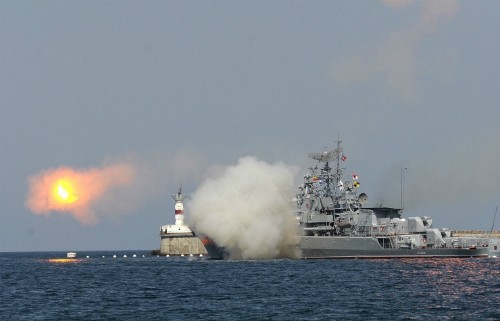 Một tàu chiến của Nga. Ảnh: Tass 