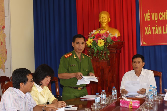 Thượng tá Nguyễn Thanh Sơn, Trưởng Công an H.Tân Biên thông tin chính thức vụ tai nạn.