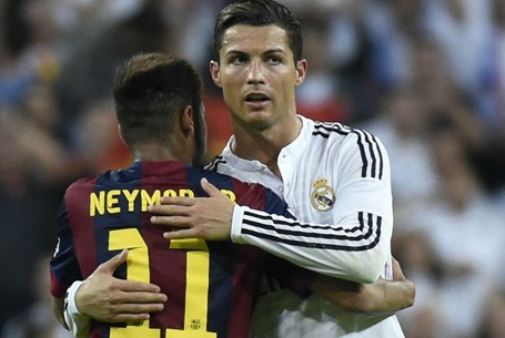 C.Ronaldo cư xử đẹp với Neymar
