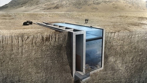 Ngôi nhà ẩn trong vách núi ở độ cao 1.600 mét so với mực nước biển. Ảnh: CNN