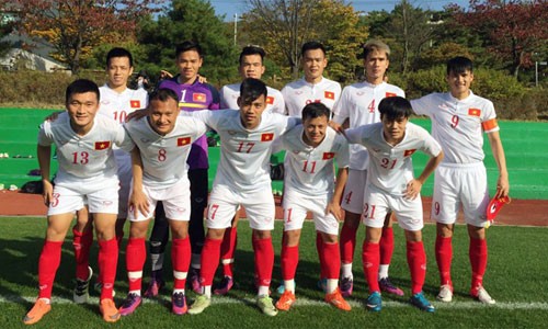 Đội tuyển Việt Nam kết thúc chuyến tập huấn ở Hàn Quốc với thành tích bất bại. 