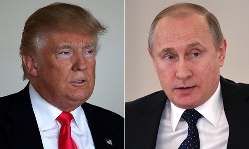 Tổng thống Mỹ Donald Trump và Tổng thống Nga Vladimir Putin. Ảnh: Reuters.