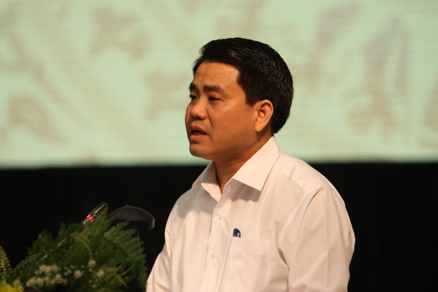 Chủ tịch Hà Nội Nguyễn Đức Chung cho biết đã ra văn bản phong tòa tài khoản chủ đầu tư 8B Lê Trực. 