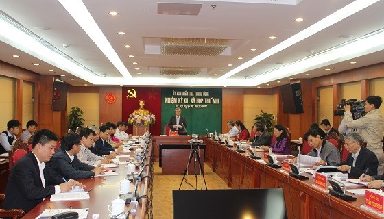 Kỳ họp thứ 8 của Uỷ ban Kiểm tra Trung ương (ảnh UBKTTW)