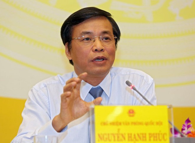 Tổng Thư ký Quốc hội Nguyễn Hạnh Phúc trả lời các vấn đề liên quan đến ông Võ Kim Cự.