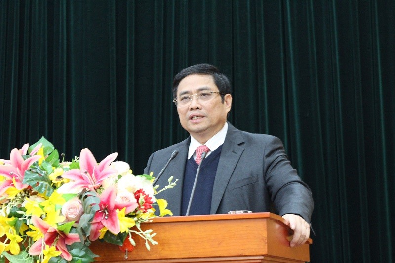 Trưởng Ban Tổ chức T.Ư Phạm Minh Chính (ảnh Văn Kiên)