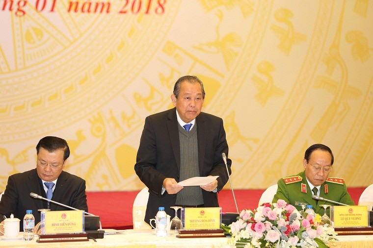 Phó Thủ tướng Trương Hoà Bình chủ trì cuộc họp Ban chỉ đạo 138 và 389 (ảnh L.S)